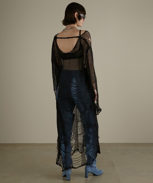 ワンピース モヘアダメージニットワンピ / Mohair Damaged Knit One
