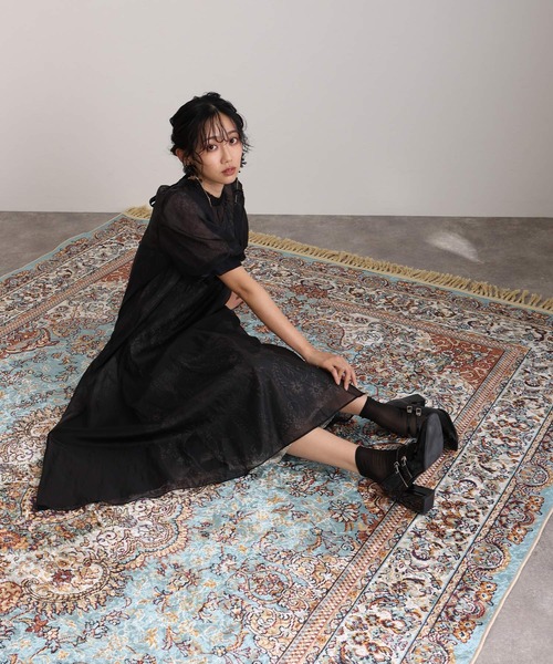 atlo オケージョンドレス オケージョンワンピース シアー 結婚式 atlo オケージョンドレス オケージョンワンピース シアー 結