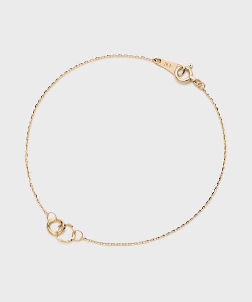 ノジェス K10YG サークルモチーフ ブレスレット K10YG S シンプル