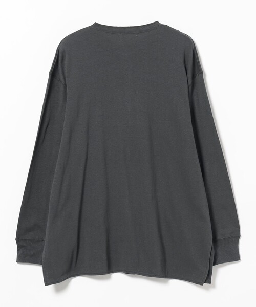 tシャツ Tシャツ BEAMS BOY / リブ スウィッチ ヘンリーネック ロング 