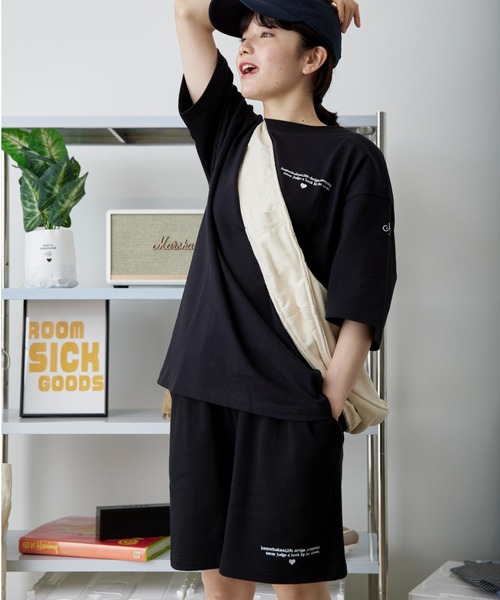 kaoyorinakami スウェットパンツ ジャージ letter hs sweat pants