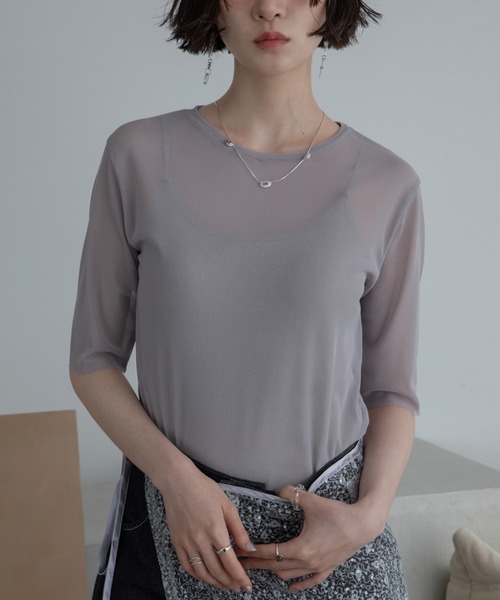 TRUE  売れ筋商品|||トゥルー ロイヤル Tシャツ トップス レディース Tops Purple RODEO CROWNS WIDE BOWL | JP TOUR 袖フリルトップス (Tシャツ