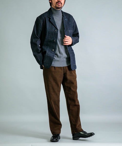 OMNIGOD ユーロワークジャケット デニム インディゴ Domingo OMNIGOD（オムニゴッド） デニムジャケット gジャン 「OMNIGOD mens