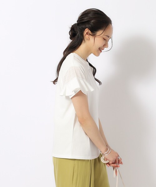 甘いフリルがエレガント♡CHANELTシャツ シャツ ブラウス 長袖 フリル エレガント おしゃれ 上品 春夏秋