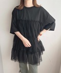チュニック チュールティアードTシャツ「ZOZ...の詳細画像1
