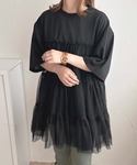 チュニック チュールティアードTシャツ「ZOZ...の詳細画像2