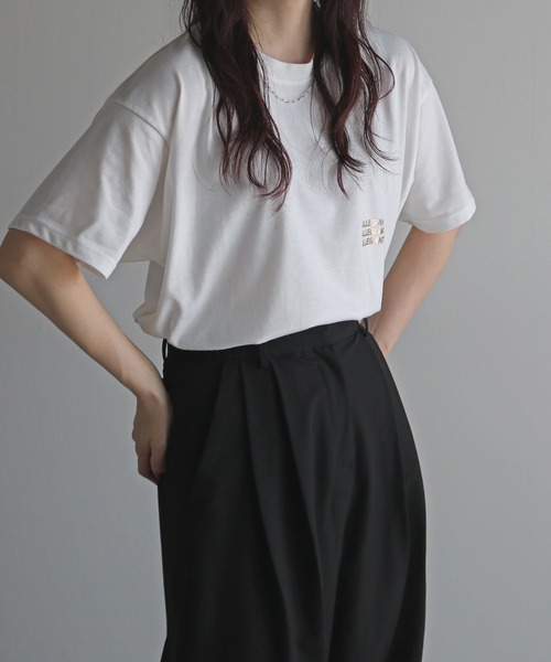 tシャツ 箔ロゴプリントTシャツ レディース : ZOZOTOWN Yahoo!店