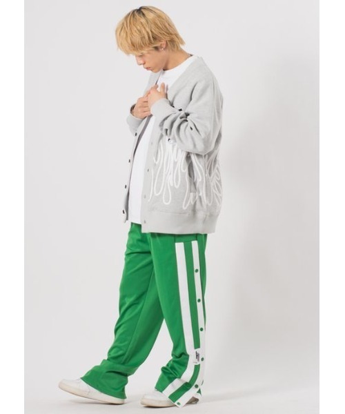 RE730 パンツ 「RE730」サイドボタンラインジャージ トラックパンツ