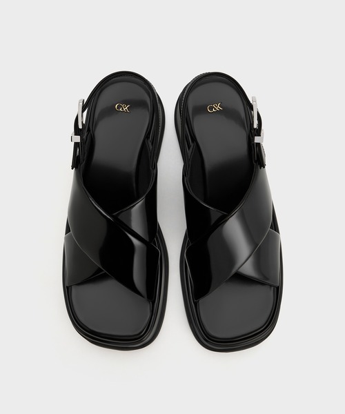 CHARLES ＆ KEITH サンダル Caria キャリア レザー