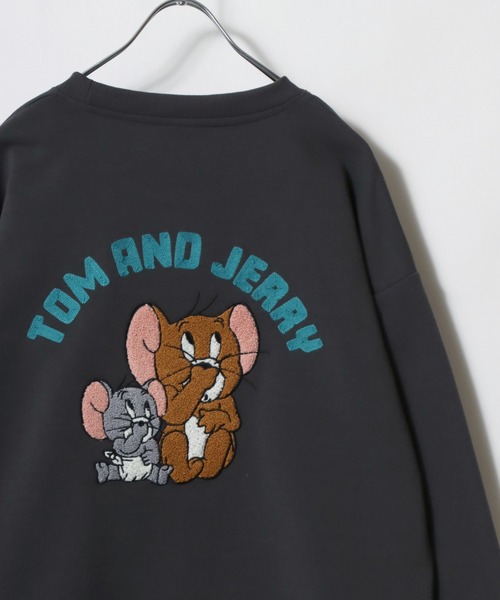 トレーナー スウェット Tom and Jerry/トムとジェリー ワンポイント