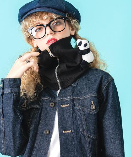 ankoROCK ネックウォーマー スヌード TEDDY ankoROCK リブボリューム