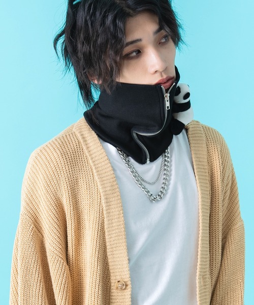 ankoROCK ネックウォーマー スヌード TEDDY ankoROCK リブボリューム