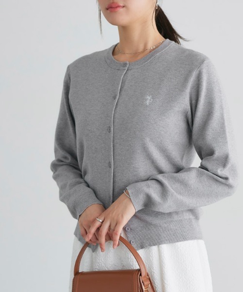 カーディガン 「U.S.POLO ASSN.」ニットカーディガン レディース