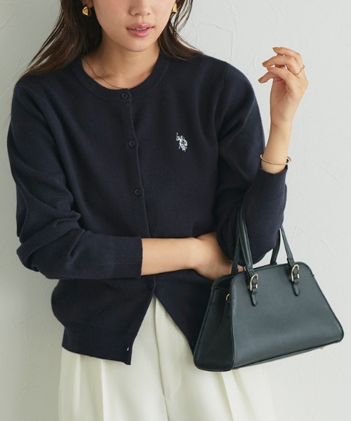 カーディガン 「U.S.POLO ASSN.」ニットカーディガン レディース