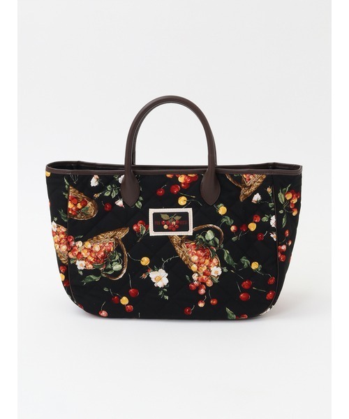 PINK HOUSE（ピンクハウス） トートバッグ 野ばらとチェリープリント