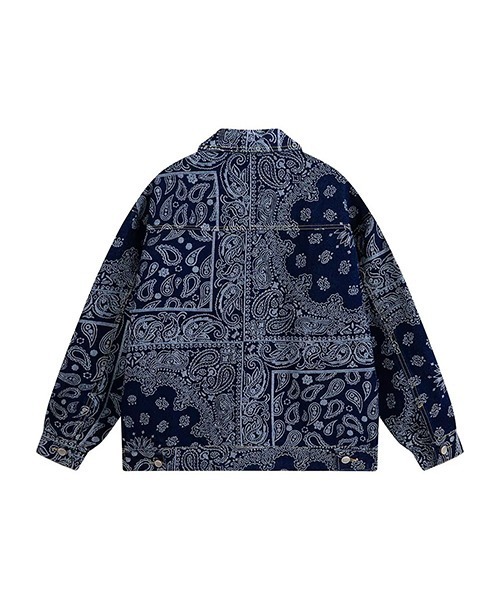 ARCHIVER デニムジャケット gジャン 「Bz」ペイズリー柄デニムビッグG