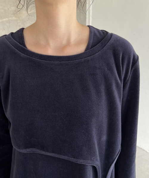 CAPRICIEUX LE'MAGE ワンピース 「低身長サイズあり」ベロア
