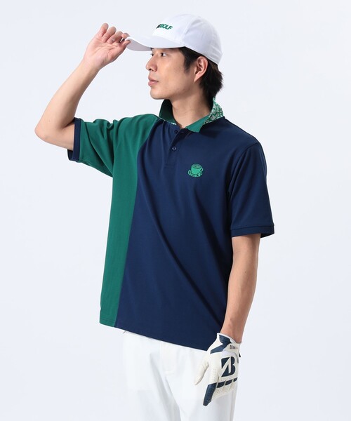 BEAMS GOLF ポロシャツ 「吸水速乾/UVカット/伸縮性」ORANGE