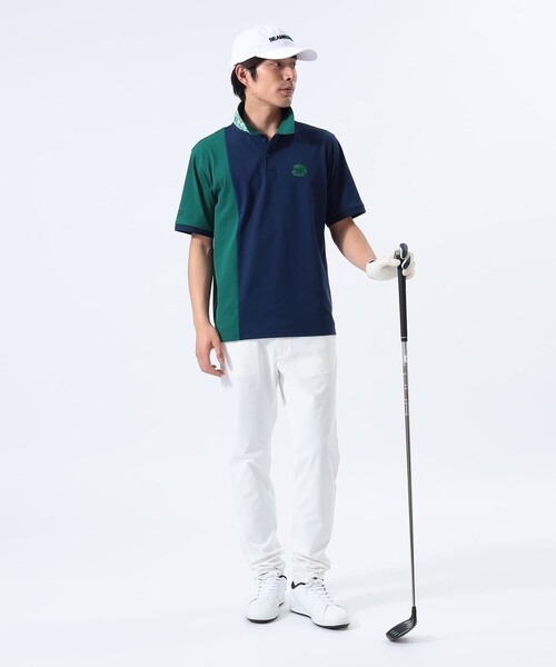 BEAMS GOLF ポロシャツ 「吸水速乾/UVカット/伸縮性」ORANGE