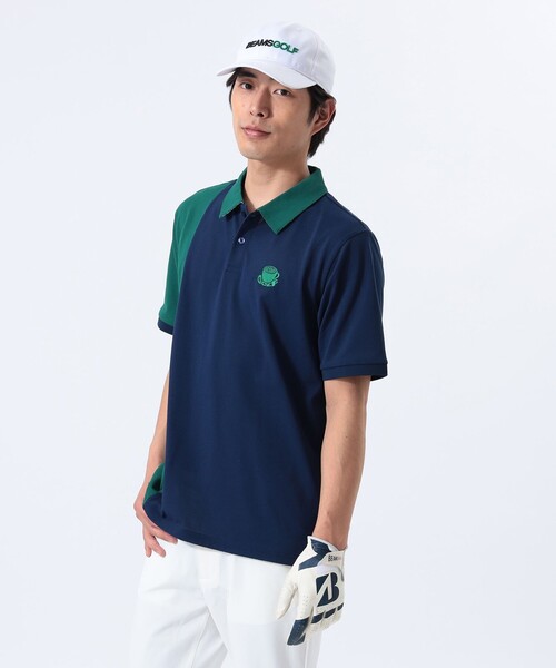 BEAMS GOLF ポロシャツ 「吸水速乾/UVカット/伸縮性」ORANGE