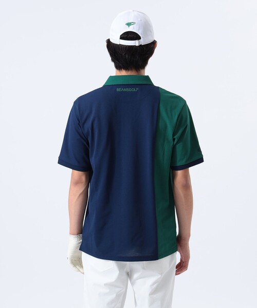 BEAMS GOLF　メンズ L　ネイビーポロシャツ BEAMS GOLF ビームスゴルフ 半袖ポロシャツ ネイビー系 L ゴルフ