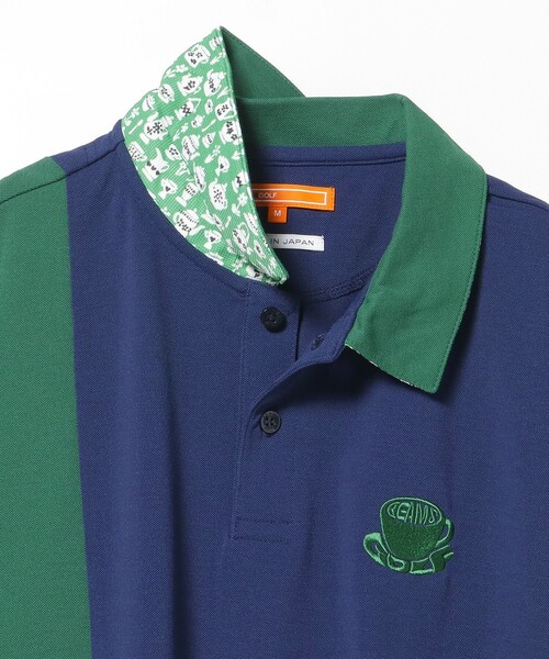 BEAMS GOLF ポロシャツ 「吸水速乾/UVカット/伸縮性」ORANGE