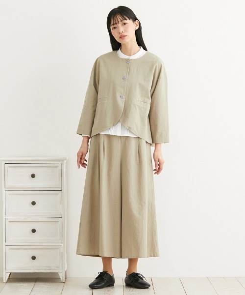 NUPPUオリカラセット Neina セットアップ 「フォーマル」リネンライクパンツスーツ3点セット