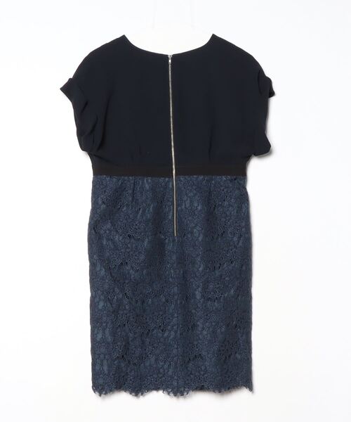 Flicka ネイビー 半袖 ワンピース FLICKA 「FLICKA」 半袖ワンピース 1 ネイビー レディース