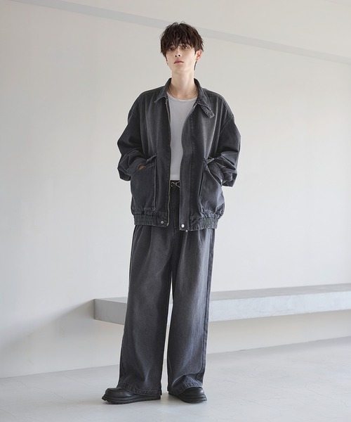 ジーンズ 2タックワイドバギー12オンスデニムパンツ 「セットアップ ジーンズ 2タックワイドバギー12オンスデニムパンツ 「セットアップ