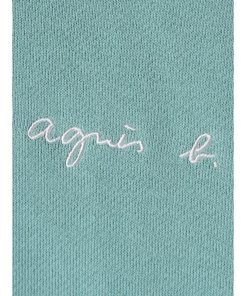 agnès b. LOLITA スウェットジップブルゾン 緑 M フランス製 モールス”ビッグシルエット刺繍スウェット（グリーン） | HATSUNEX