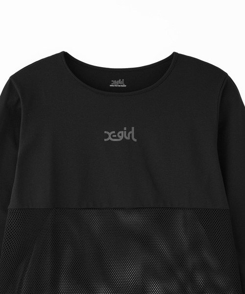 tシャツ X-GIRL/エックスガール 水陸両用 メッシュロンT 155251013008 レディース X-girl tシャツ X-GIRL/エックスガール 水陸両用 メッシュロンT