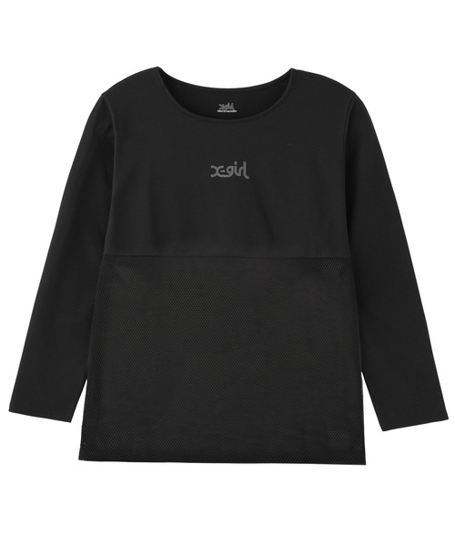 ガーリッシュ♡girlishブラックロングTシャツ レディース