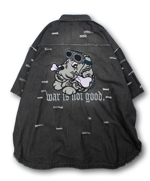 GALFY ガルフィー 病みに染まりし反戦Tシャツ 正規品 Tシャツ 半袖 TEE ユニセックス ストリート オーバーサイズ  大きめ ゆったり ギャル ガルフィー女子 GALFY ガルフィー 病みに染まりし反戦Tシャツ 正規品 Tシャツ