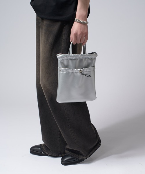 編み込み【ALDO】2way 巾着 コンパクト ショルダーバッグ MONO-MART ショルダーバッグ バッグ 2WAYドロスト巾着ショルダー