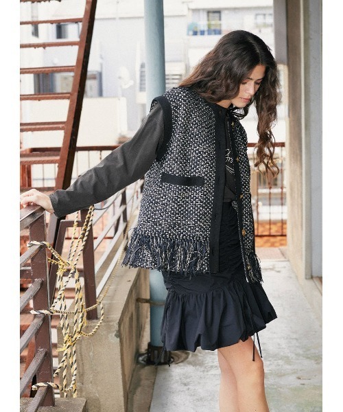 COEL（コエル） スカート シャーリングバルーンミニスカート