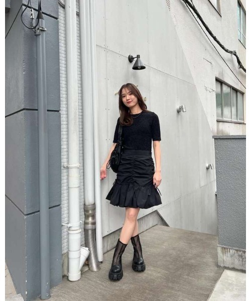COEL シャーリングバルーンミニスカート COEL Online Storeシャーリングバルーンミニスカート(36