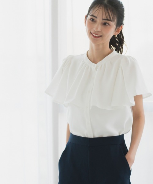 CELEN ブラウス シャツ 夏 半袖 入学式 卒業式 「洗える/防シワ加工/UV