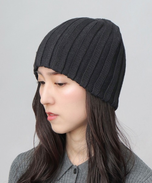 A.M.S. ニット帽 ニットキャップ リブ編み シングルワッチ ビーニー