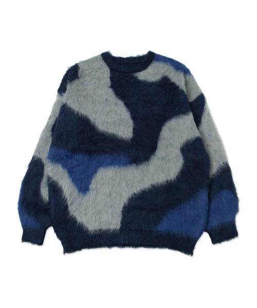 「WEGO」 長袖ニット FREE カーキ レディース_画像2