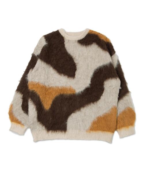 「WEGO」 長袖ニット FREE カーキ レディース_画像4