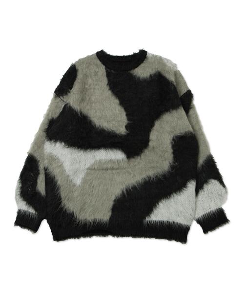 「WEGO」 長袖ニット FREE カーキ レディース_画像7