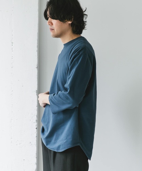URBAN RESEARCH DOORS tシャツ ポンチ8分袖ラウンドヘムTシャツ