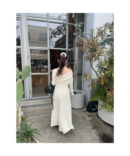 Ogue. ワンピース 「 」 one shoulder dcollet knit op （ワン