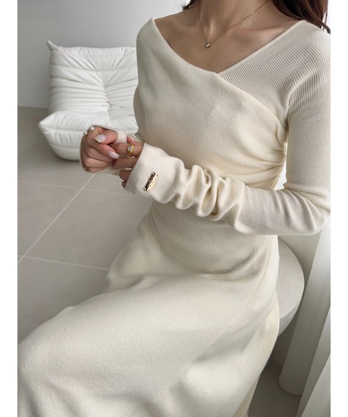 Ogue. ワンピース 「 」 one shoulder dcollet knit op （ワン