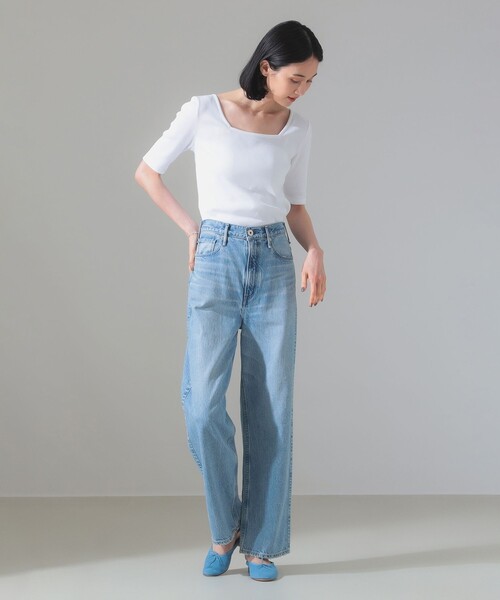 新品 別注 スタイリスト佐藤佳菜子×スローン クルーネック リブTシャツ Demi-Luxe BEAMS（デミルクス ビームス）【別注】スタイリスト