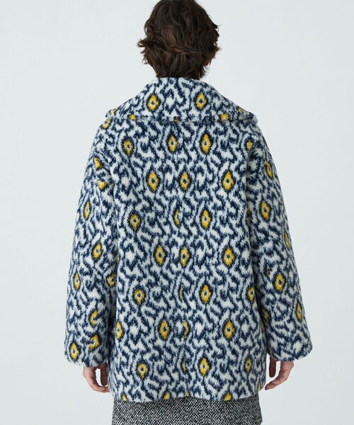 「SOULEIADO」 ダッフルコート 36 ブルー系その他 レディース_画像5