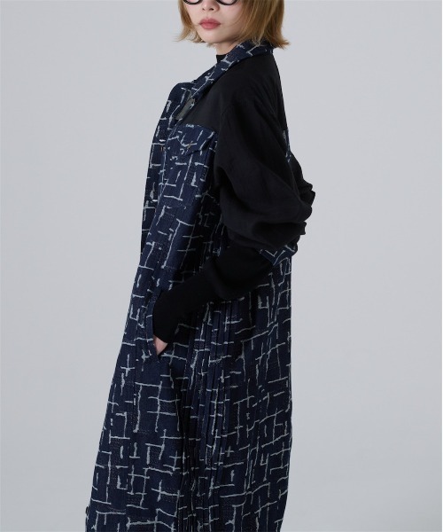 THEODORIC.dy ワンピース シアー切替デニムワンピース : ZOZOTOWN