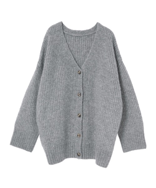 「fifth」 ニットカーディガン MEDIUM グレー レディース_画像2