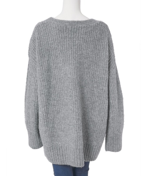 「fifth」 ニットカーディガン MEDIUM グレー レディース_画像4