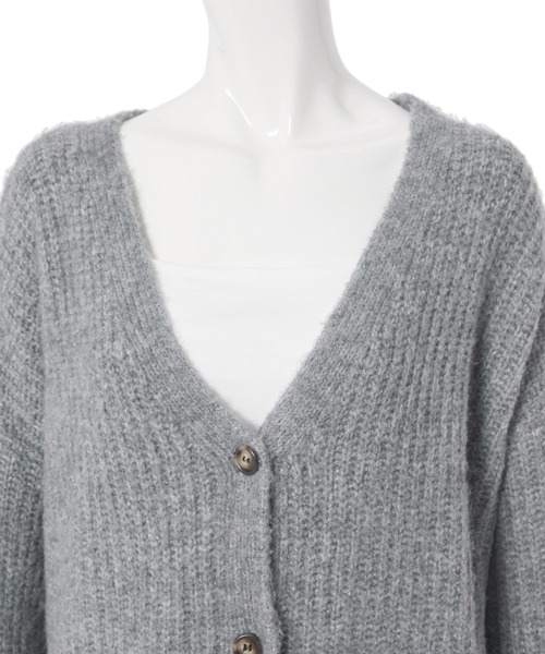 「fifth」 ニットカーディガン MEDIUM グレー レディース_画像5